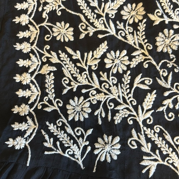 ZARA Embroidered Cover-up / Jumpsuit, black Sz M. NWT. - Picture 5 of 11